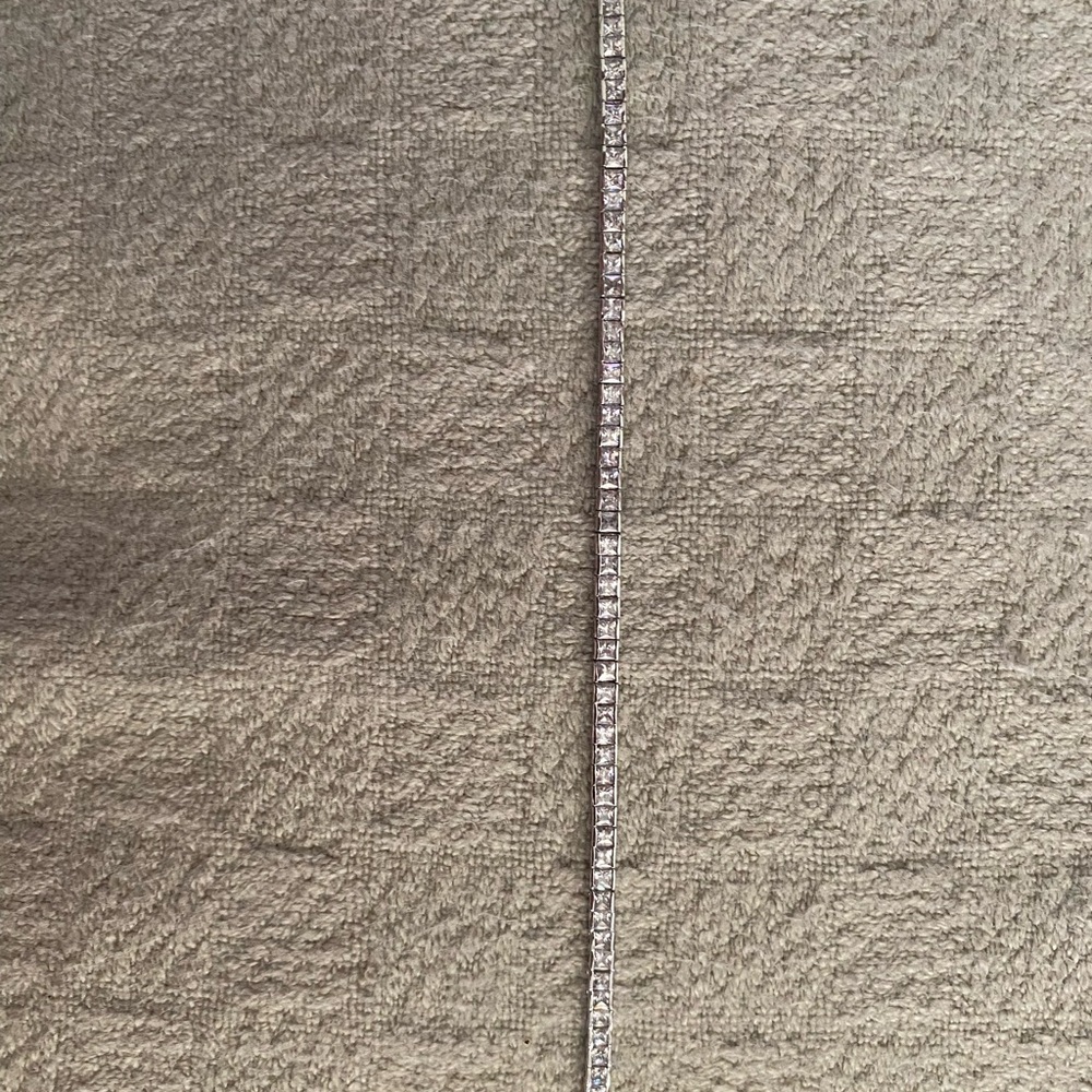 Elegant Silver Tennis Bracelet